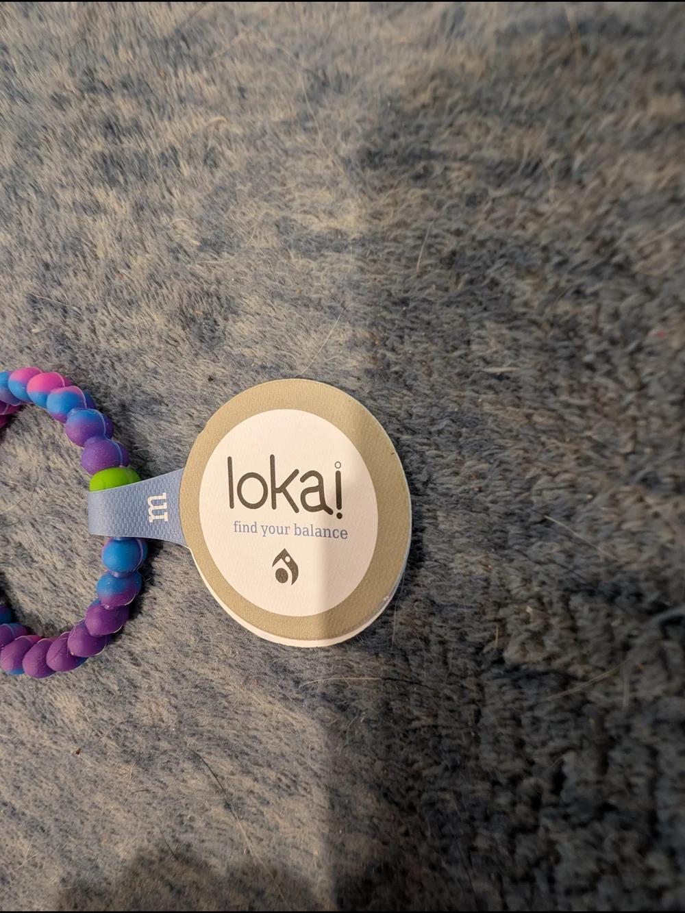 Lokai Kids Balance Bracelet NWT - Pink, Blue, Purple, & Accent Yellow/Green